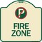 Signmission No Parking Symbol Heavy-Gauge Aluminum Architectural Sign, 18" x 18", TG-1818-24653 A-DES-TG-1818-24653 - alternate 1